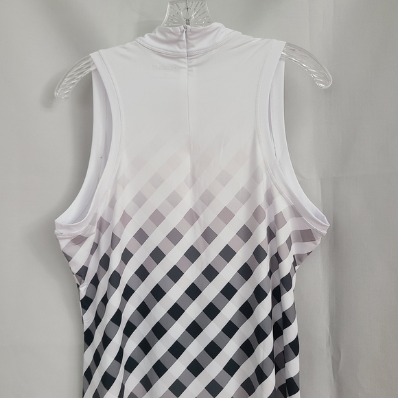 NWT ACEGOLFS Sz XL Black White Hyper-prep Ruffle Golf Pickleball Tennis Dress - Picture 8 of 12